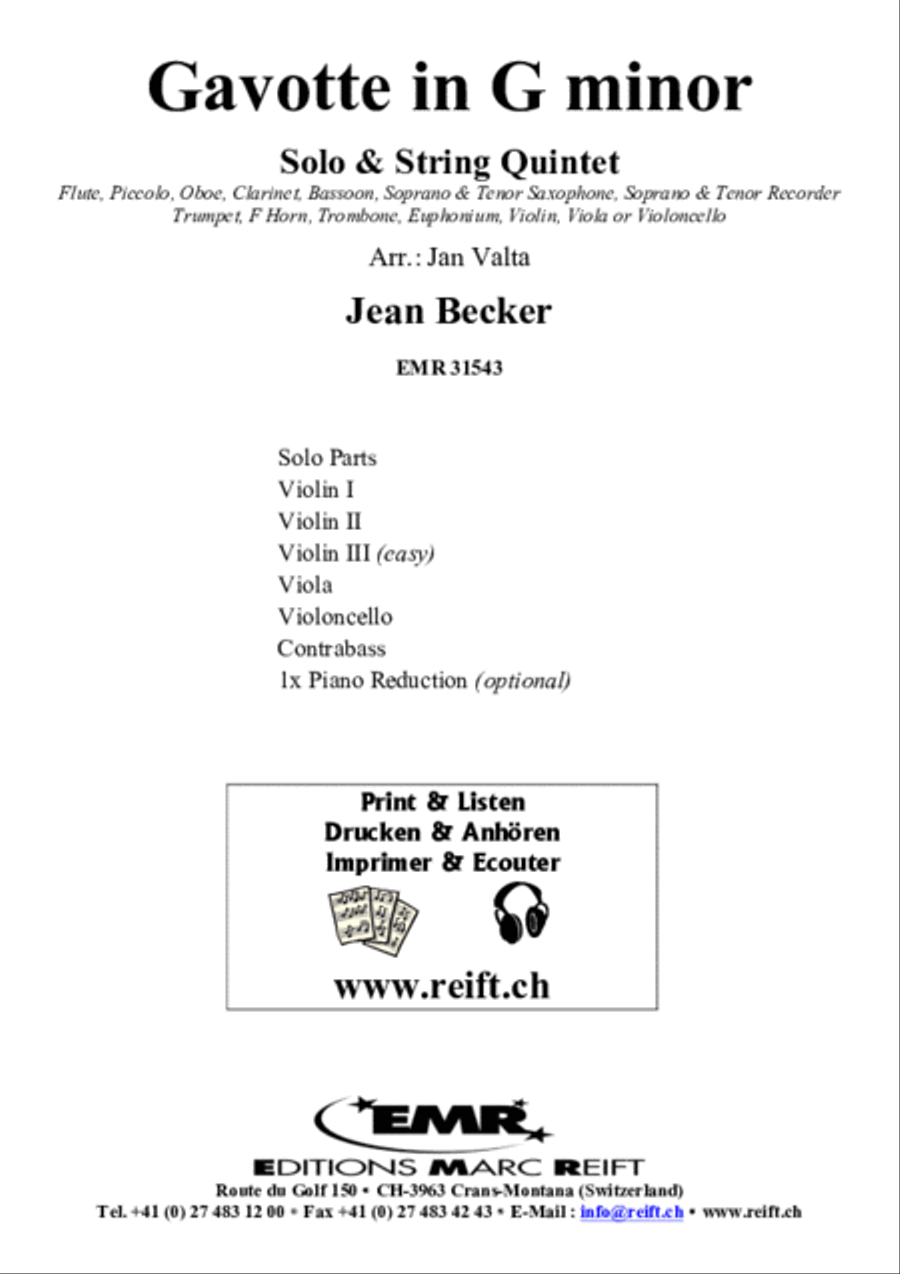 Gavotte in G minor Gavotte in G minor Bassoon scores gallery preview page 2