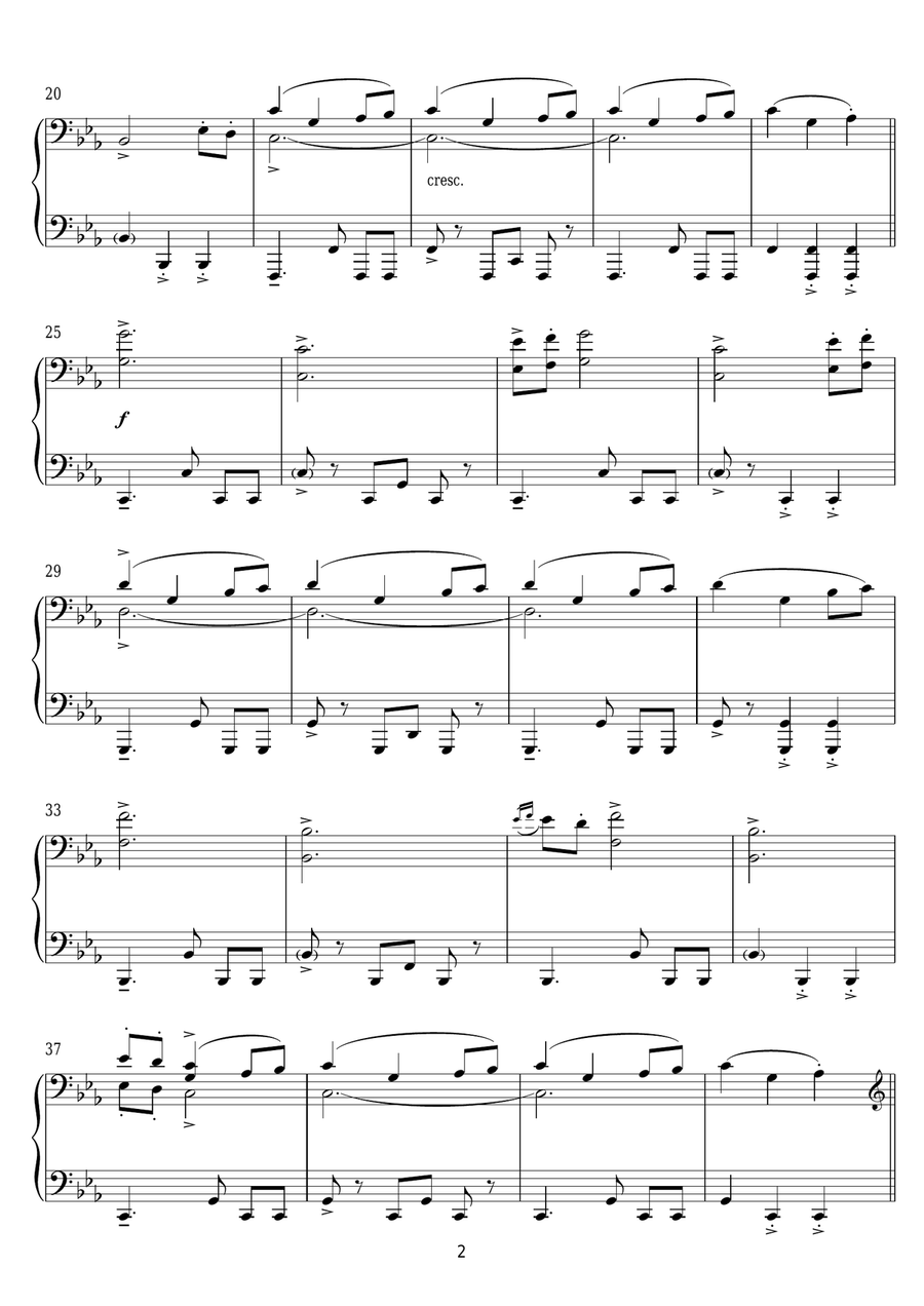 Game Of Thrones - Main Title Piano Solo scores gallery preview page 2