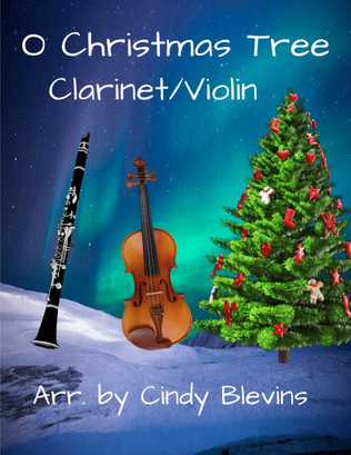 Book cover for O Christmas Tree, Clarinet and Violin