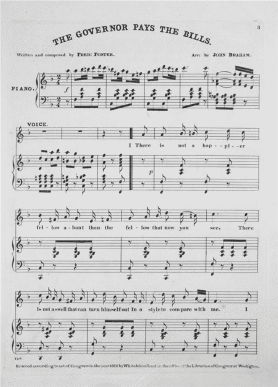 Favorite Songs. The Governor Pays the Bills Voice scores gallery preview page 2