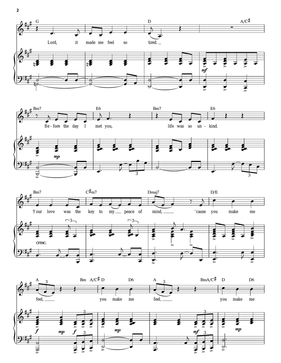 (You Make Me Feel Like) A Natural Woman Voice scores gallery preview page 2