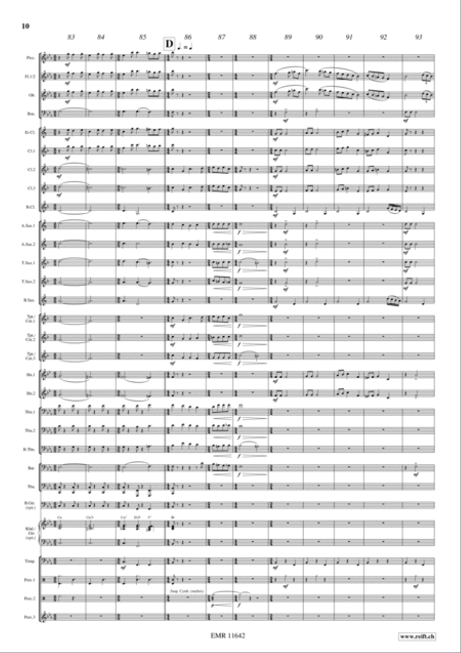 Flight To France Concert Band scores gallery preview page 11