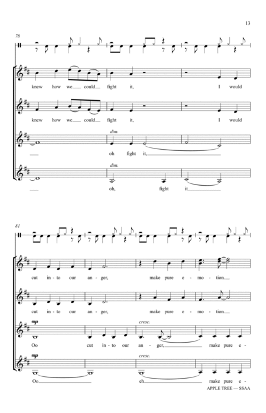 Apple Tree (arr. Katerina Gimon) SSAA scores gallery preview page 11