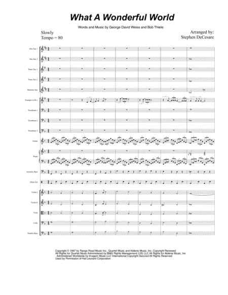 What A Wonderful World (Orchestra Score) image number null