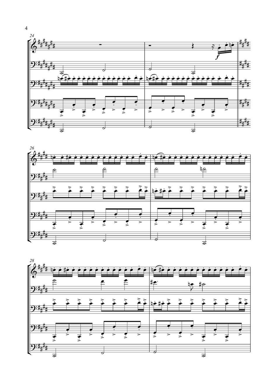 Bolero (end Credits) String Orchestra scores gallery preview page 6