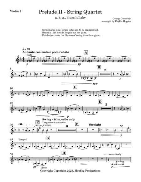 Prelude II - String Quartet image number null