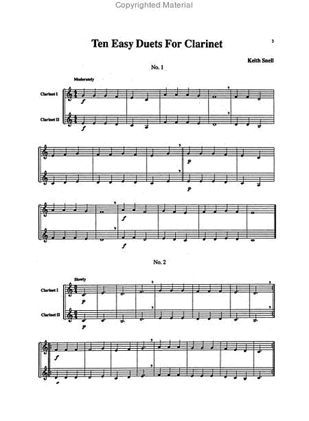 Belwin Master Duets (Clarinet), Volume 2