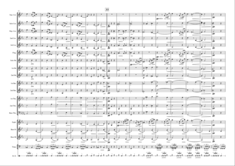 Funeral March from A German Requiem by Brahms - BRASS BAND Brass Band scores gallery preview page 5
