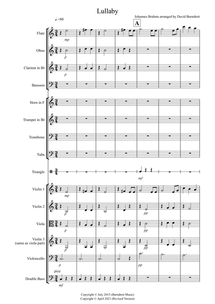 Brahms Lullaby for School Orchestra image number null