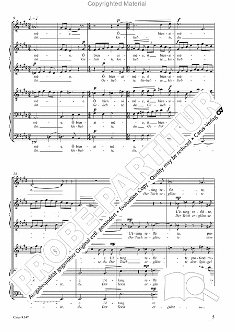 Gottwald/Faure: Deux Melodies Choir scores gallery preview page 6