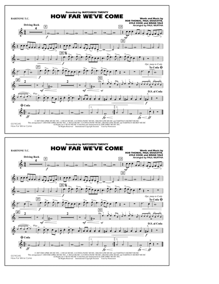 How Far We've Come - Baritone T.C.