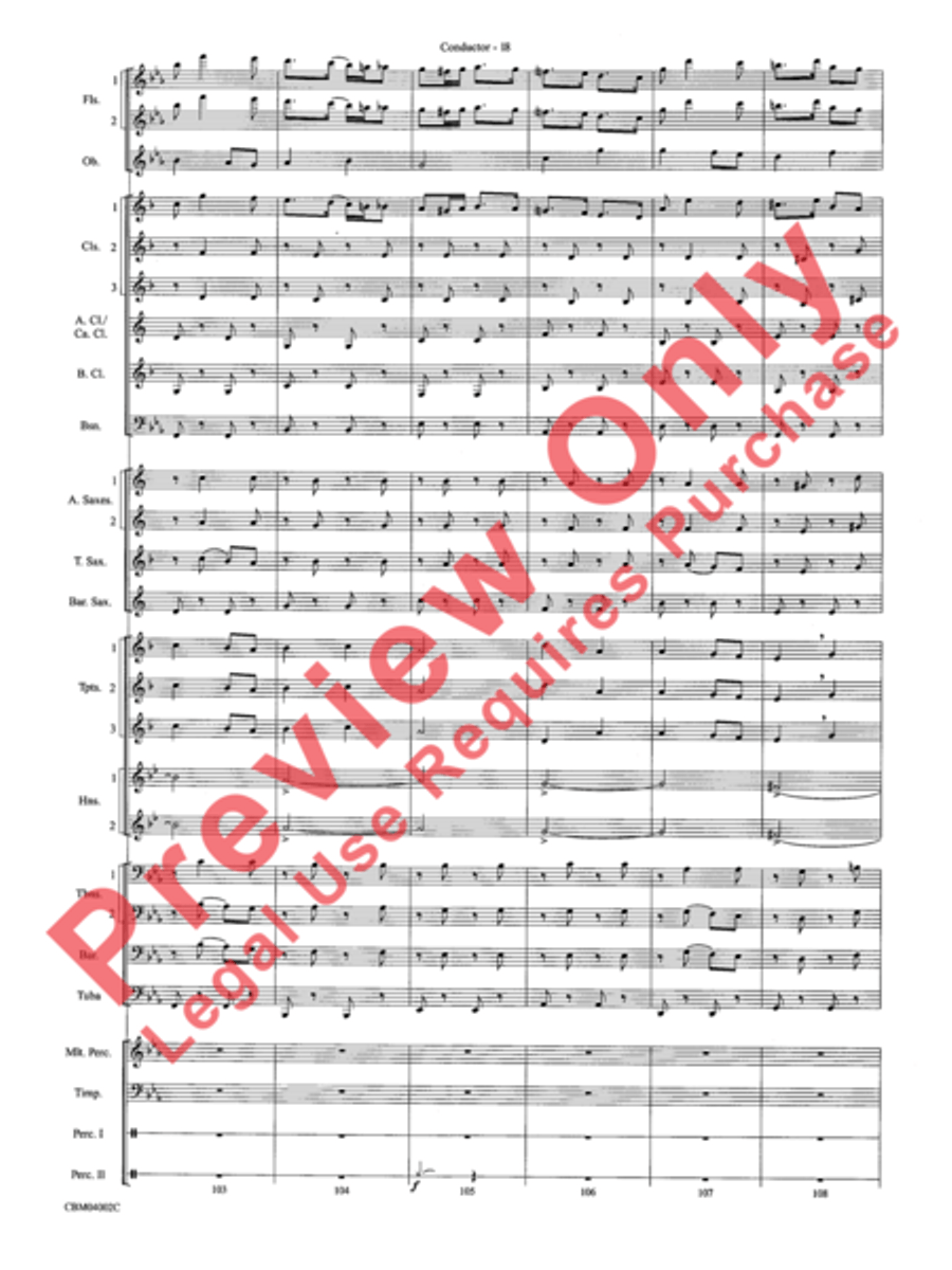 The Dam Busters Concert March Concert Band scores gallery preview page 21