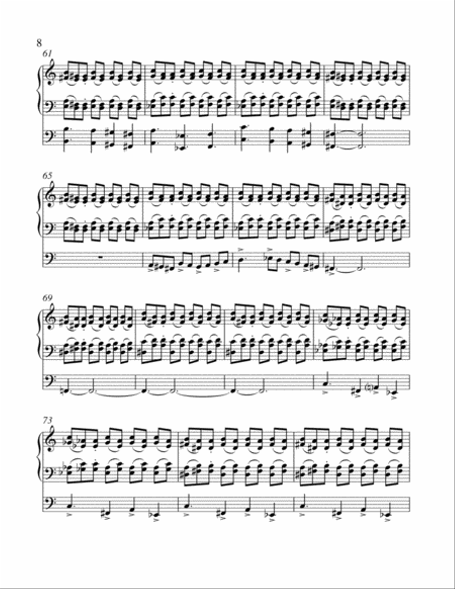 Triptych for Organ and Orchestra: Angelus Organ Solo scores gallery preview page 6