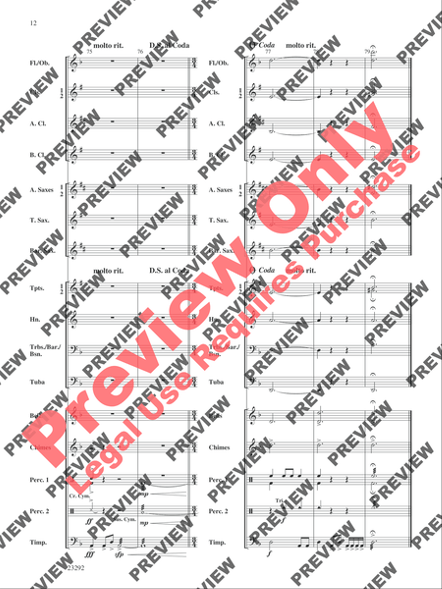 Castles and Dragons Concert Band scores gallery preview page 25
