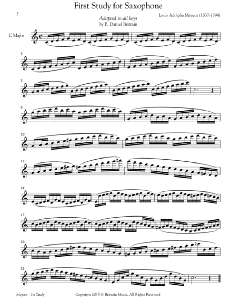 Meyeur 1st Study for Saxophone