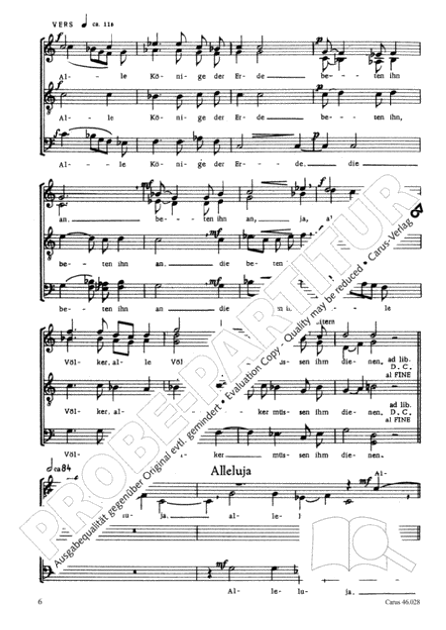 Deutsches Proprium vom Fest Christ-Konig 4-Part scores gallery preview page 7