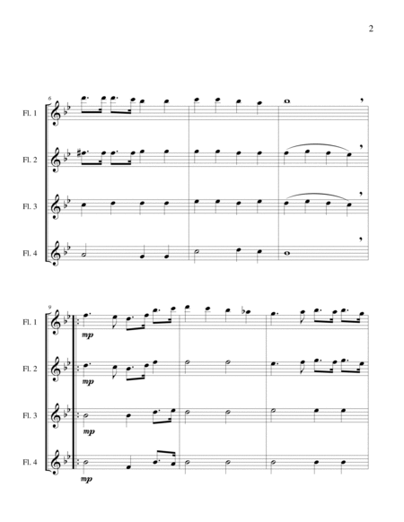 Battle Hymn of the Republic - Flute Quartet image number null