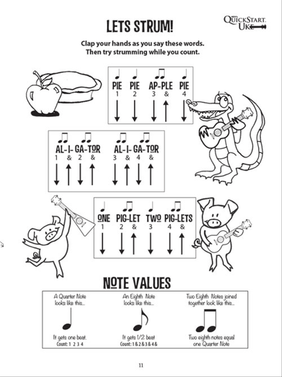 Kid's Uke – Ukulele Activity Fun Book Ukulele scores gallery preview page 5