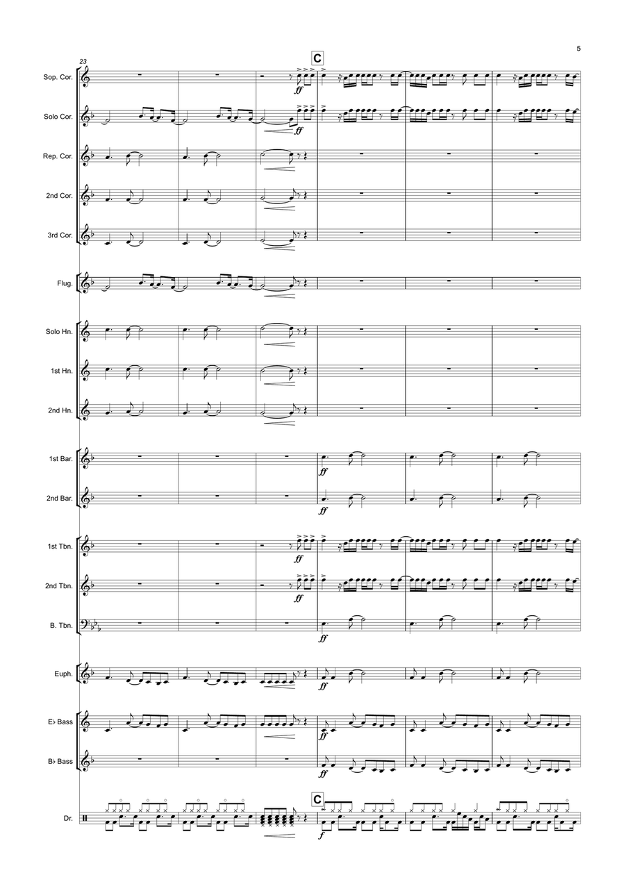 Tubthumping Brass Band scores gallery preview page 5