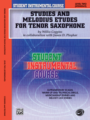 Book cover for Student Instrumental Course Studies and Melodious Etudes for Tenor Saxophone
