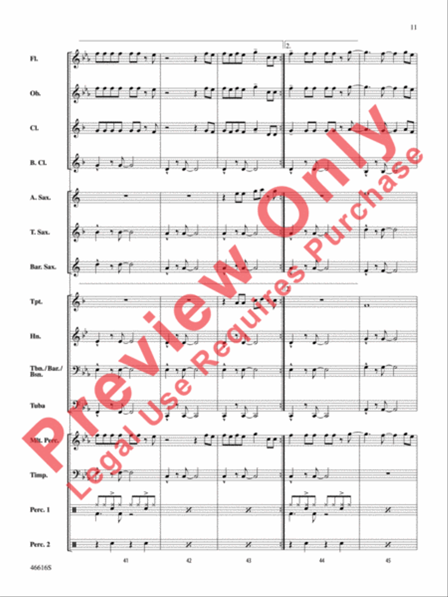 Feel It Still Feel It Still Concert Band scores gallery preview page 12