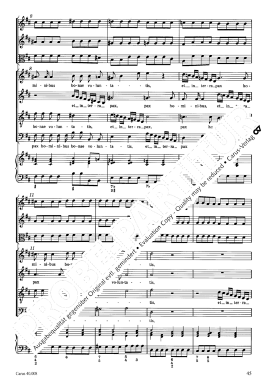 Introduzione e Gloria 4-Part scores gallery preview page 46