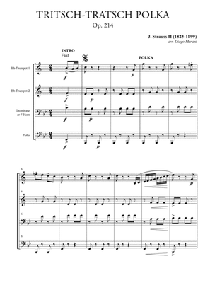 Book cover for Tritsch-Tratsch Polka for Brass Quartet