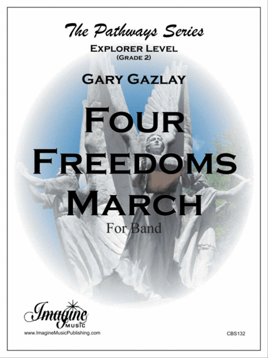 Four Freedoms March Concert Band scores gallery preview page 1