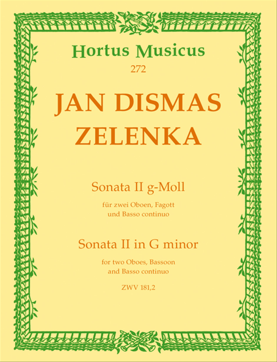 Sonata II g minor ZWV 181,2 Bassoon scores gallery preview page 1