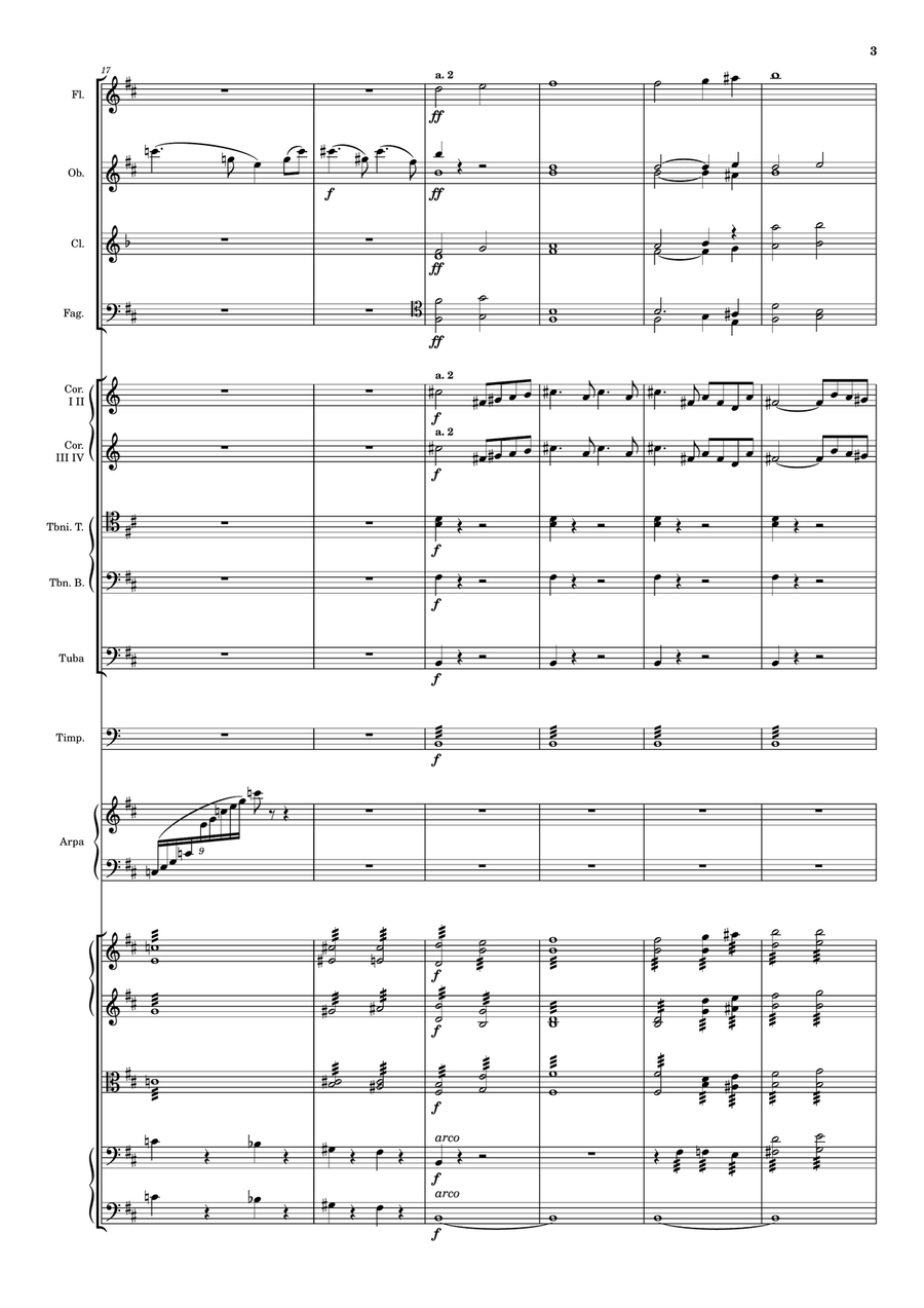 Tchaikovsky - Swan Lake (ballet), Op.20 Act II No.10 Scène in B Minor - Original Orchestra Score Full Orchestra scores gallery preview page 3