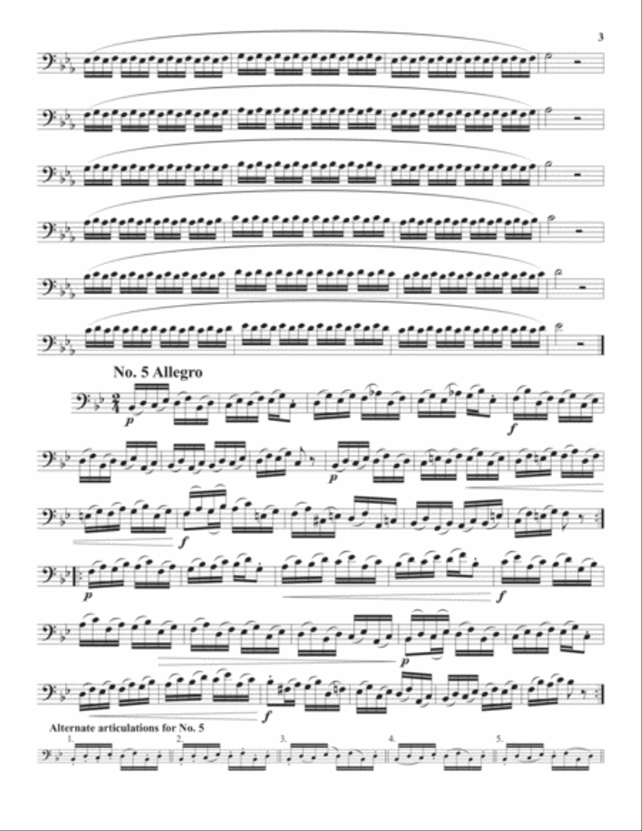 60 Etudes for High Tuba or Euphonium Euphonium scores gallery preview page 4