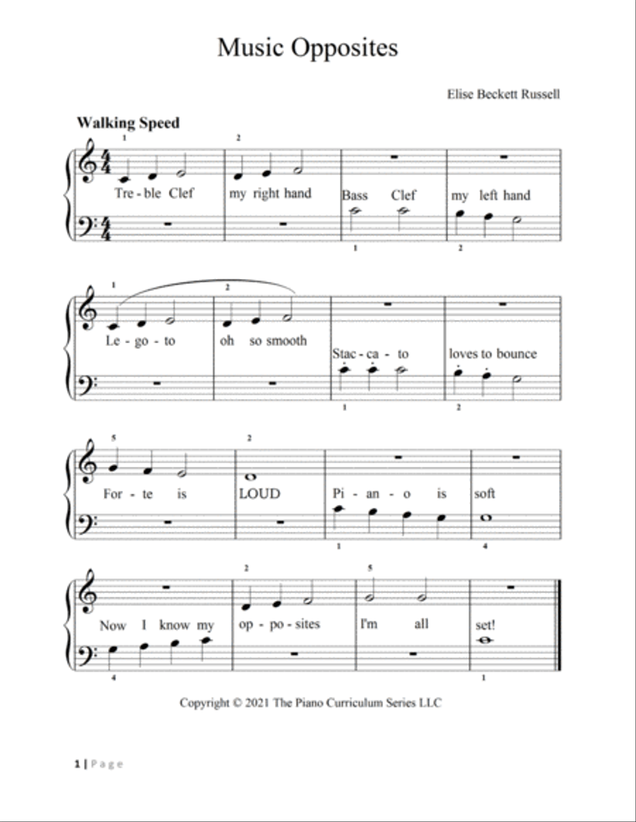 Three Little Pieces Piano Method scores gallery preview page 2