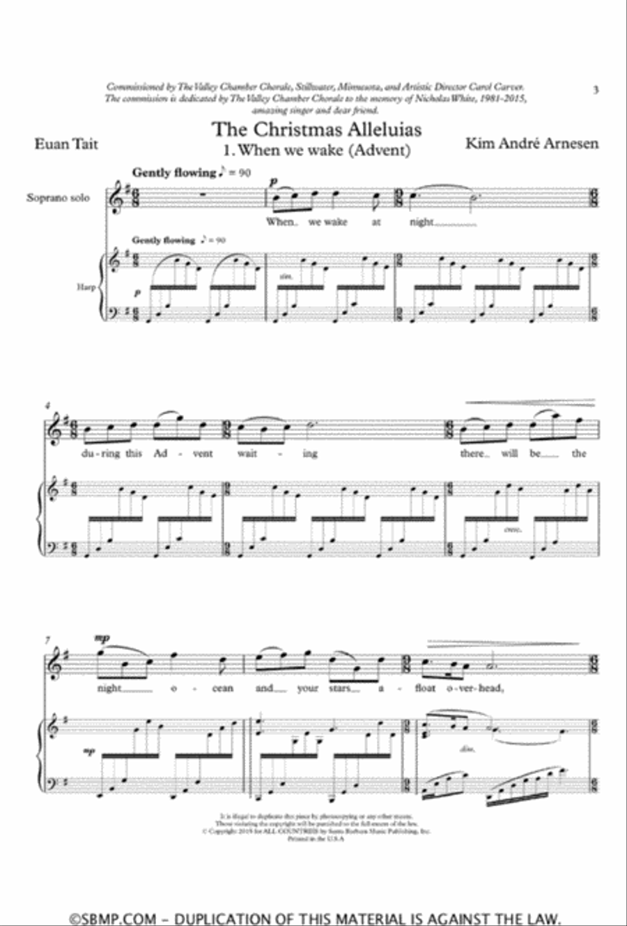 The Christmas Alleluias - SATB divisi Choral Book Divisi scores gallery preview page 3