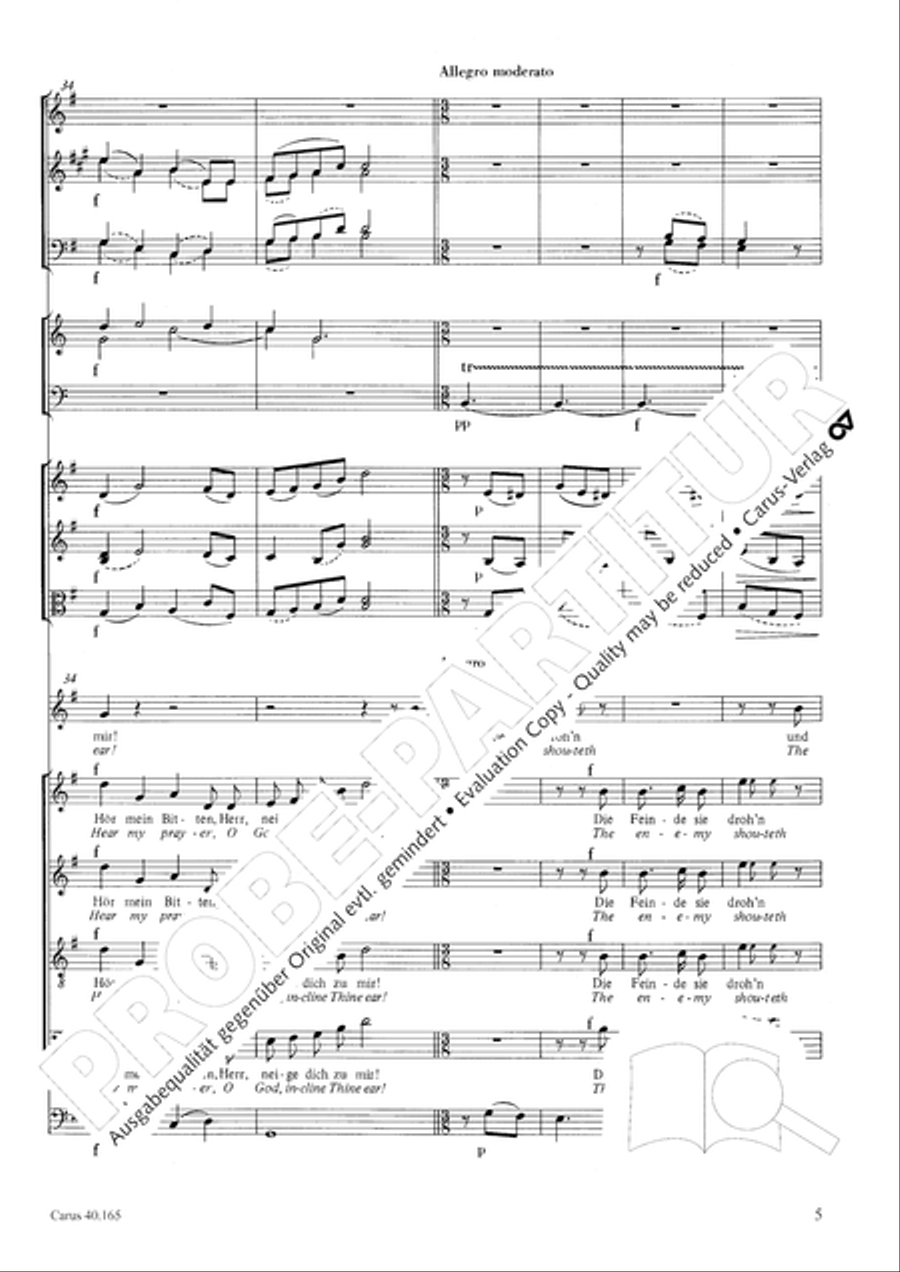 Hor mein Bitten (2 Fassungen) Score scores gallery preview page 16