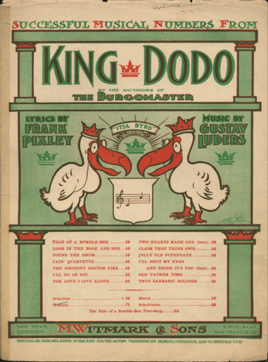 Selection from Pixley and Luders' Musical Comedy "King Dodo"