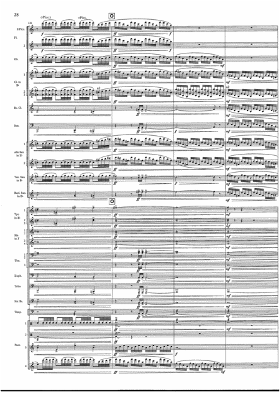 Cry of the Last Unicorn Concert Band scores gallery preview page 28