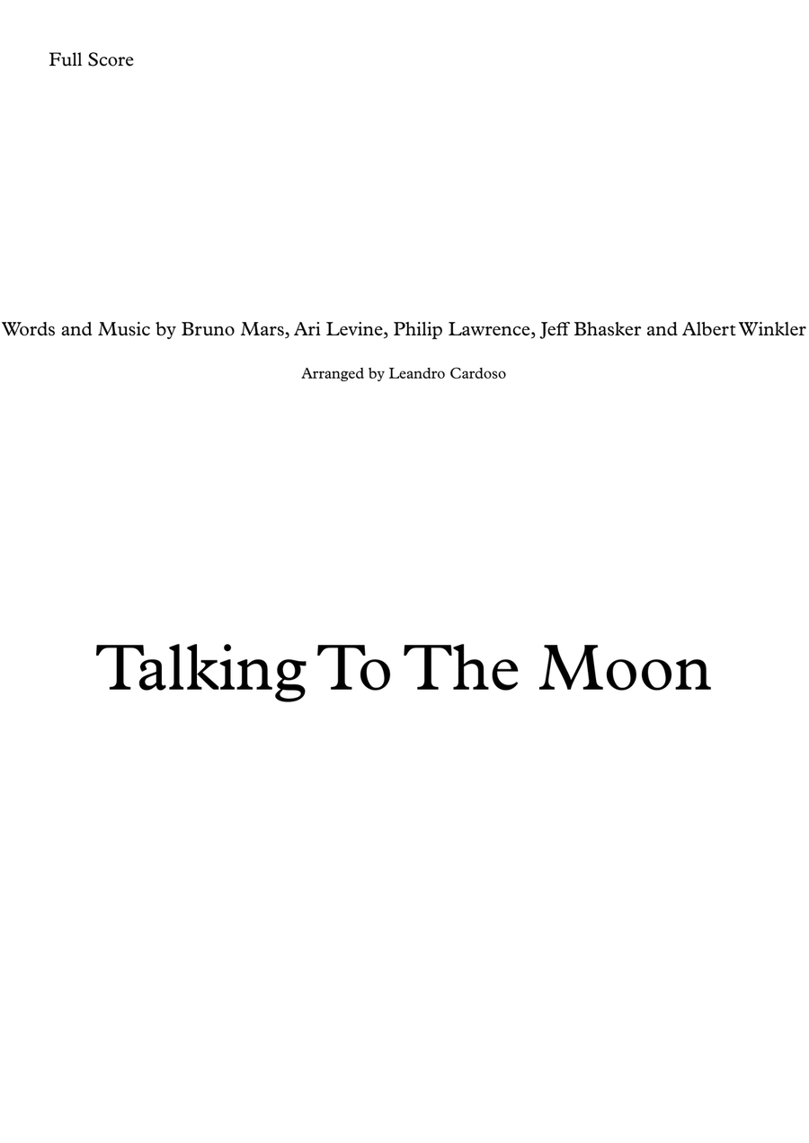 Talking To The Moon Small Ensemble scores gallery preview page 1