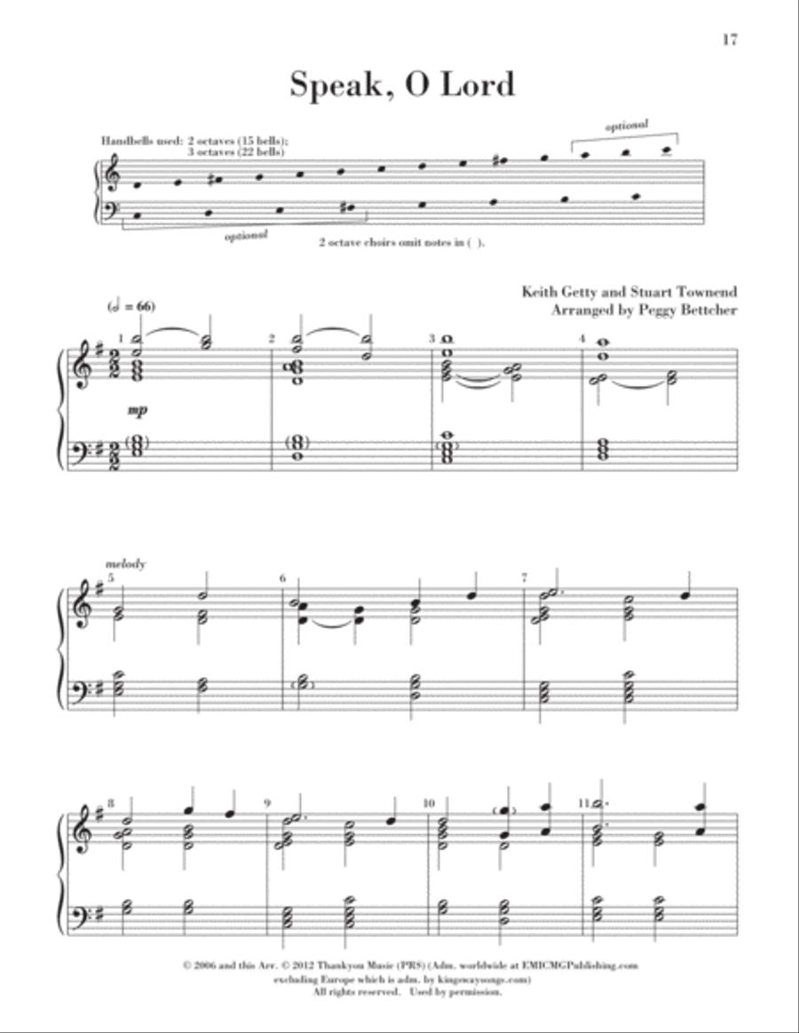 Easy to Ring Praise and Worship 3-Octaves scores gallery preview page 20