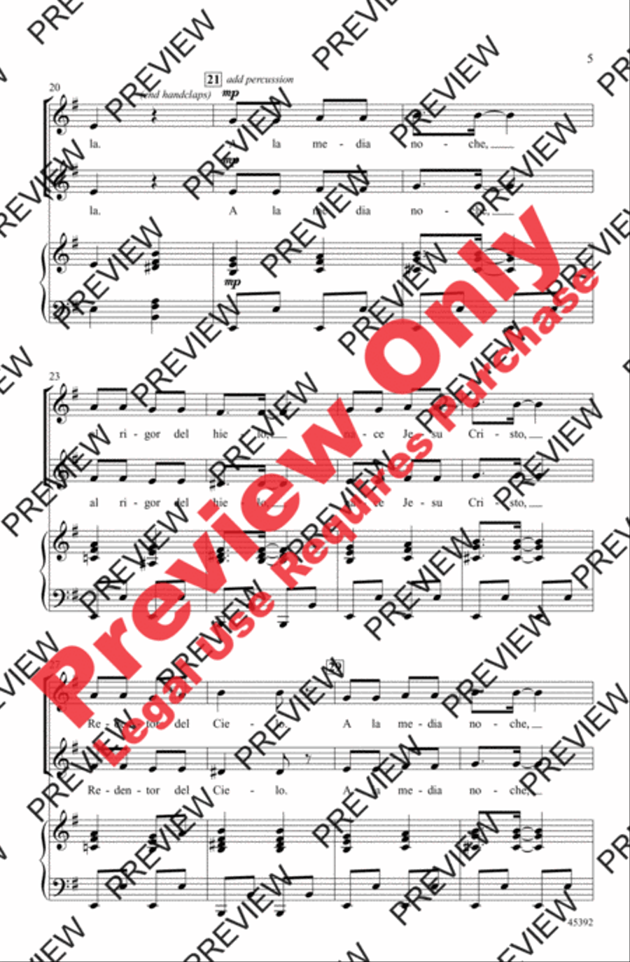 A la Media Noche A la Media Noche 2-Part scores gallery preview page 12