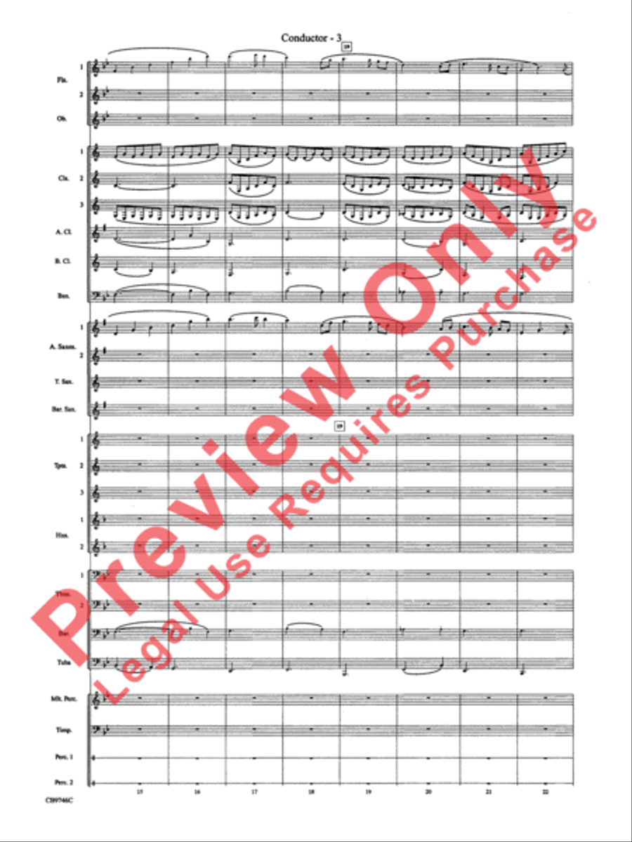 Ashokan Farewell (from The Civil War) Concert Band scores gallery preview page 5