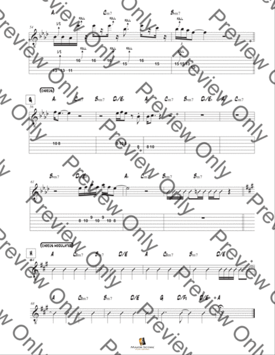 Easy Electric Guitar scores gallery preview page 4