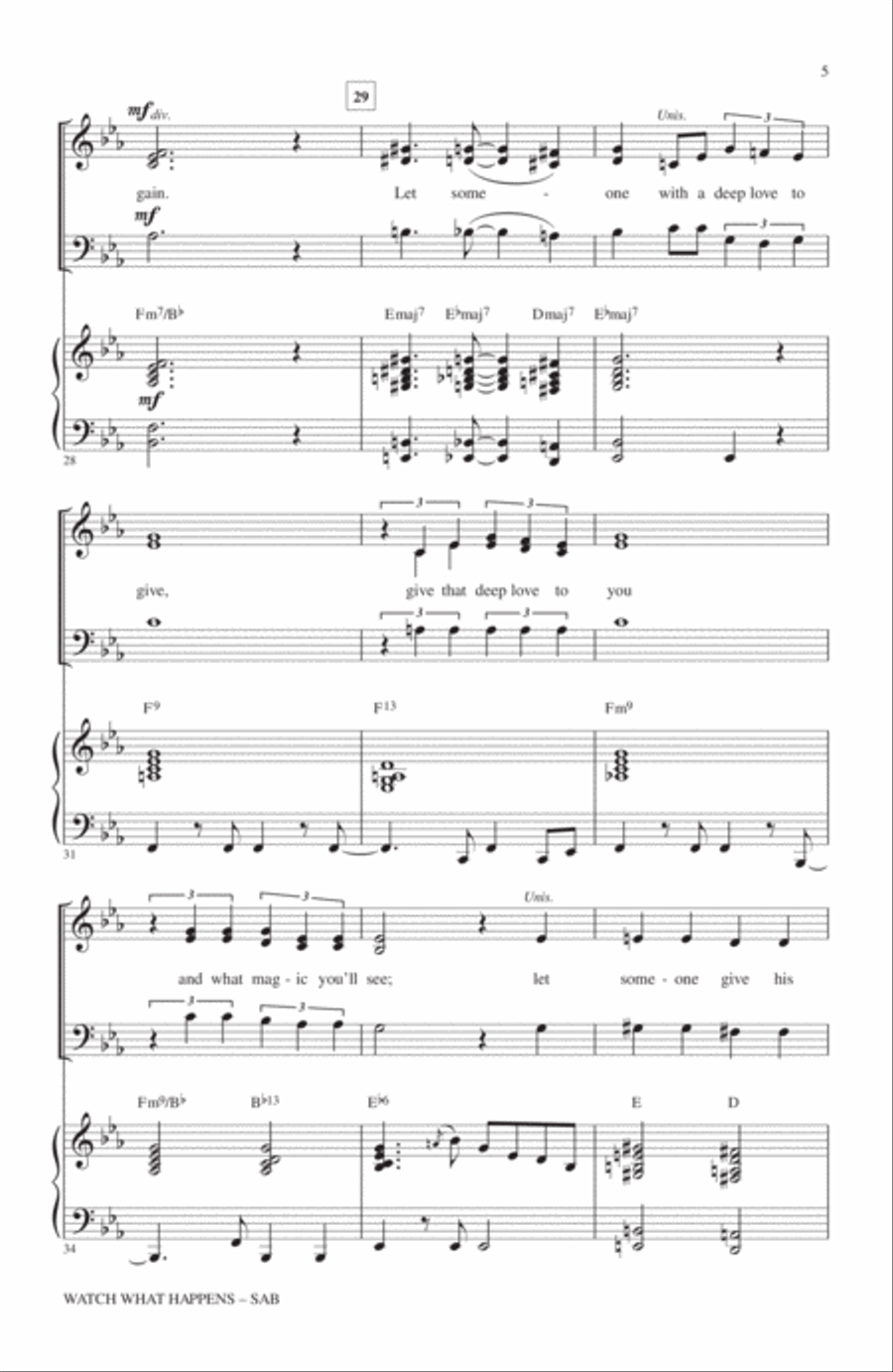 Watch What Happens 3-Part scores gallery preview page 4