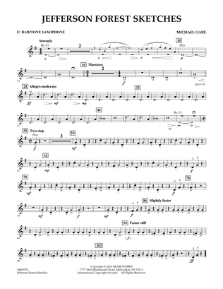 Jefferson Forest Sketches - Eb Baritone Saxophone