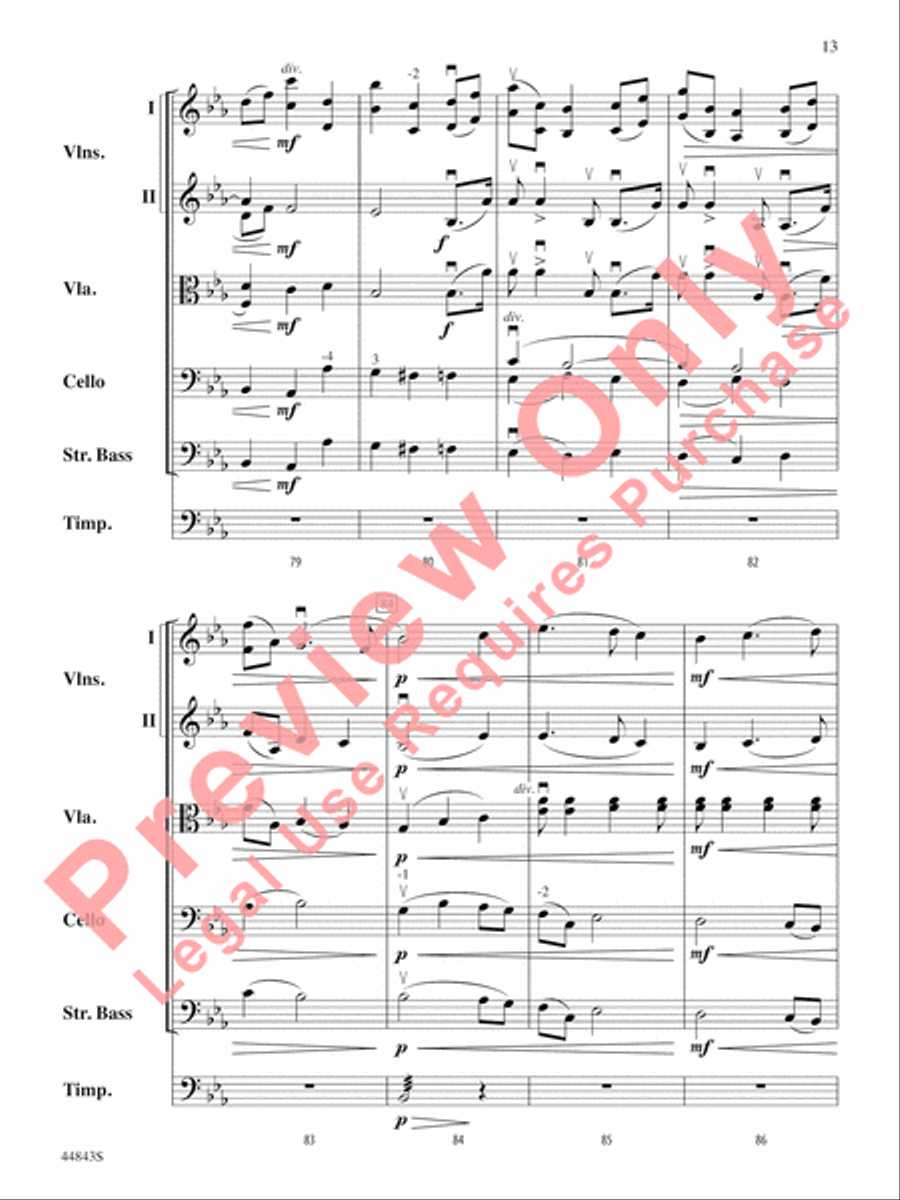 Enigma Variations String Orchestra scores gallery preview page 14