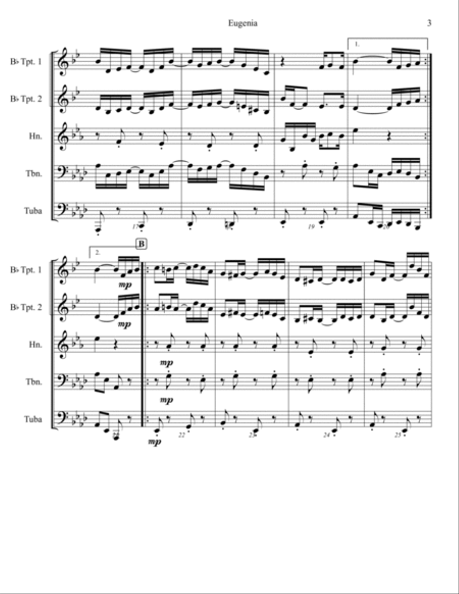 Eugenia Brass Ensemble scores gallery preview page 5