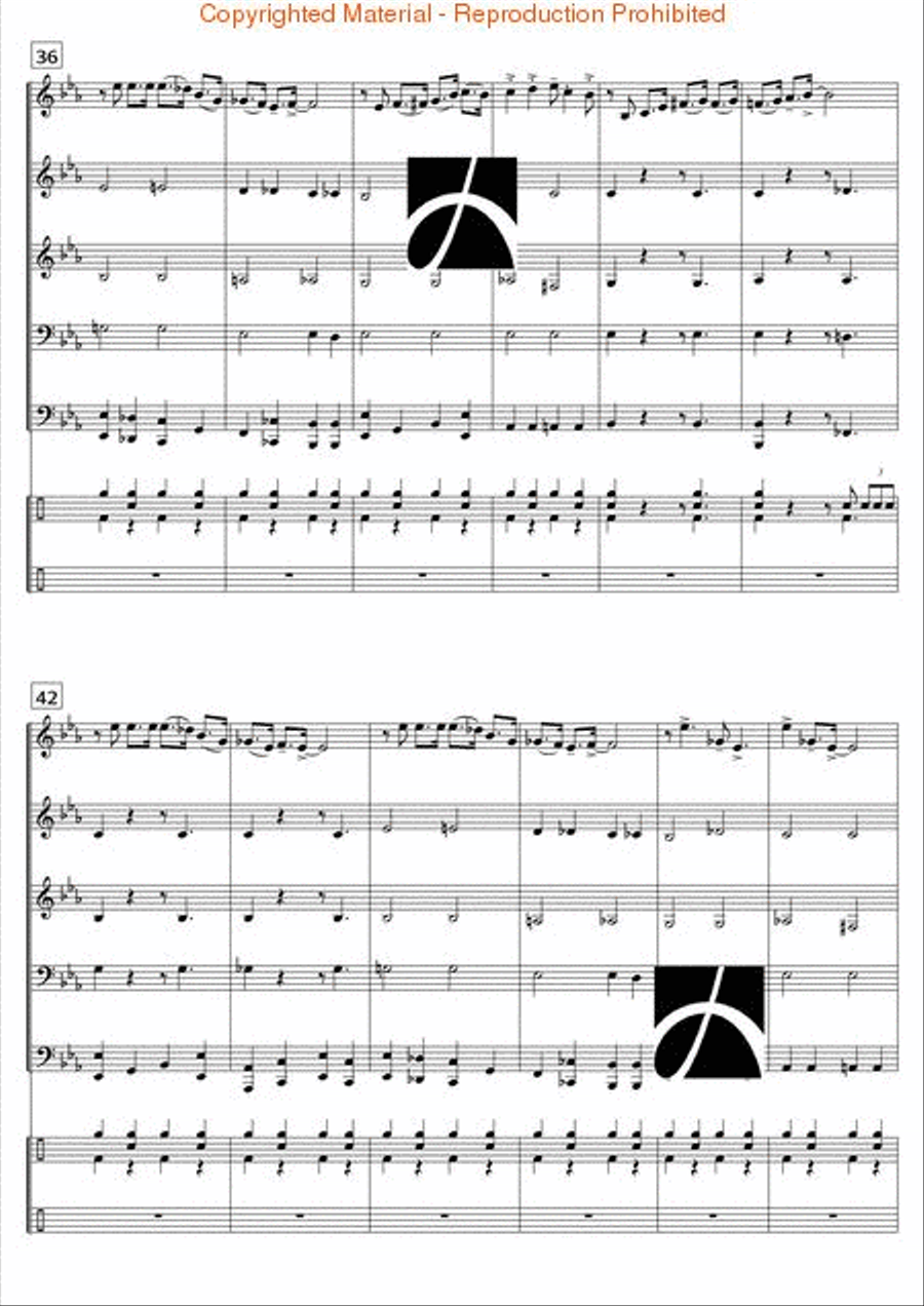 Blues Forever Concert Band scores gallery preview page 5