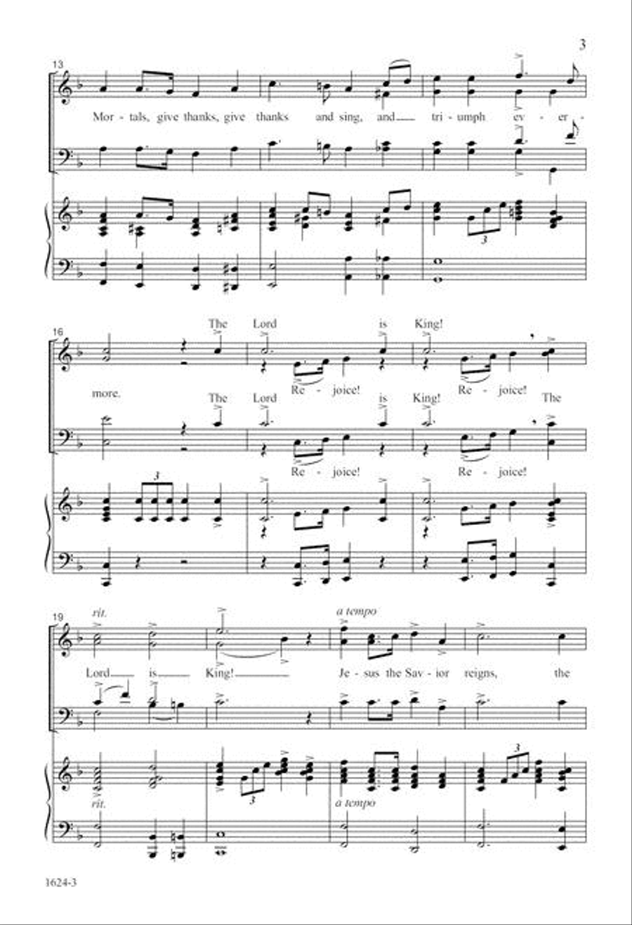 King All-Glorious King All-Glorious 4-Part scores gallery preview page 3