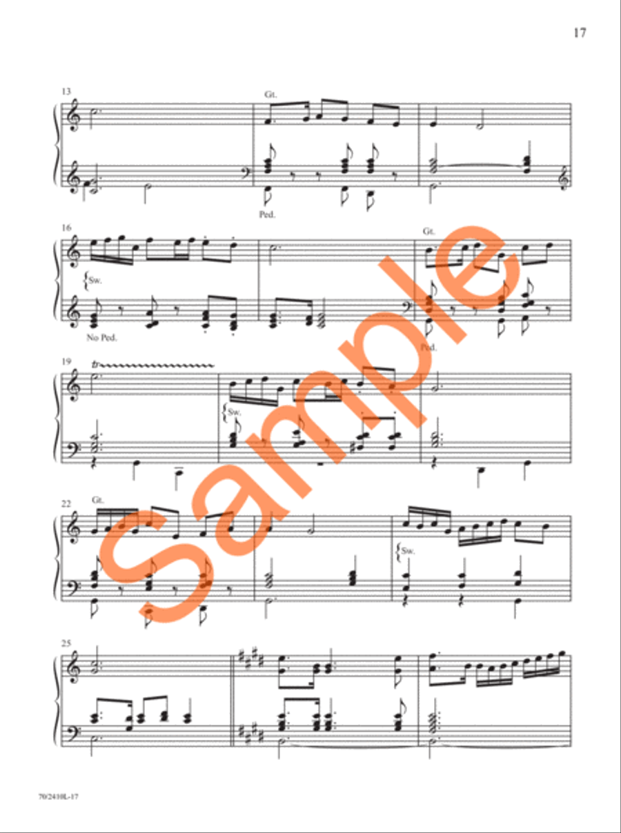 Easy Organ Library, Vol. 73 Organ Solo scores gallery preview page 12
