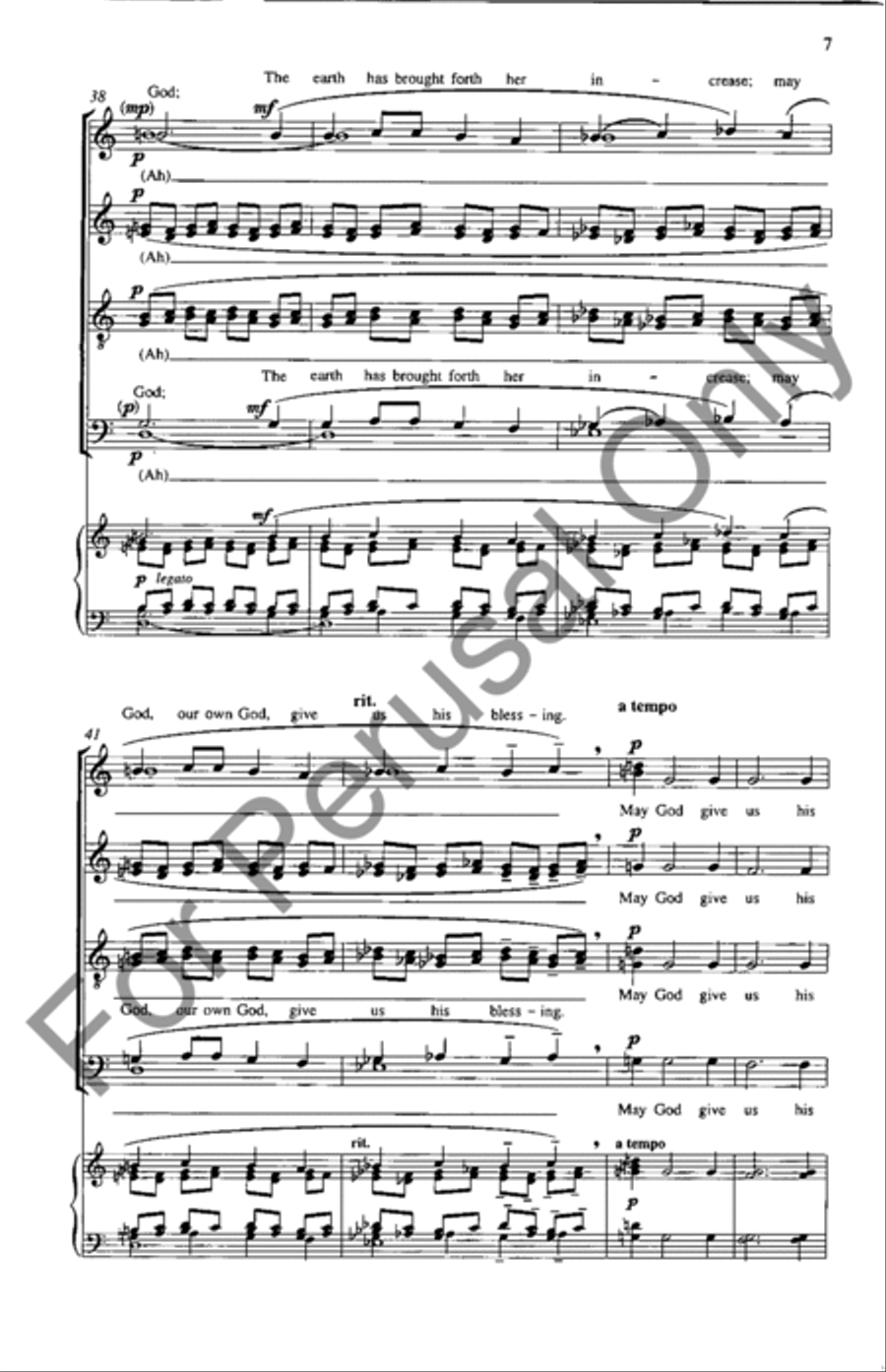 Psalm 67 Psalm 67 4-Part scores gallery preview page 6