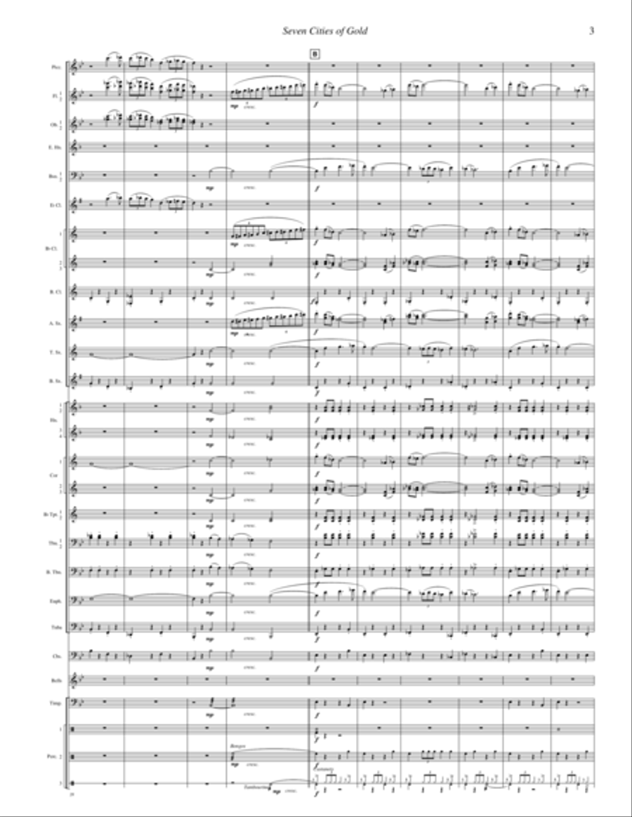 Seven Cities of Gold Seven Cities of Gold Concert Band scores gallery preview page 7